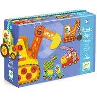 Djeco Puzzle mobile duo Véhicules,