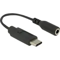 DeLOCK Usb C To Jack Adapter 3.5 Mm 14 Cm Noir