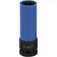 Ks Tools 1/2' Douilles à chocs pour jantes Aluminium, longues, 17mm ( 515.1073 )