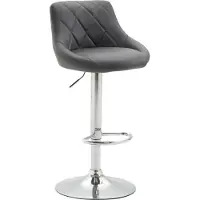BellaFurn Tabouret de bar - Tabouret de bar - rembourrage en similicuir, hauteur réglable, design élégant et confortable