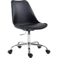 BellaFurn Chaise de bureau - Chaise de bureau - Design ergonomique, hauteur d'assise libre, design compact et élégant