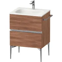 Duravit Sivida bâti-support pour lavabo, 2 tiroirs, poignée profilée chromée, 610x477x592mm, pour Sivida, SV4650010790000