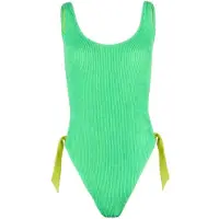 Hurley Solid Scrunch Moderate Swimsuit Vert XS Femme