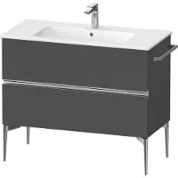 Duravit Sivida bâti-support pour lavabo, 2 tiroirs, poignée profilée chromée, 1010x477x591mm, pour ME by Starck, SV4645010490000