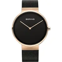 Bering Max René montre homme noir/or rose 14539-166