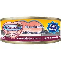 Renske pâtée de poulet et de lapin pour chat (70 gr)