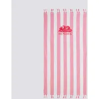 Sundek Beach Fouta Jacquard With Logo Towel Rose Femme