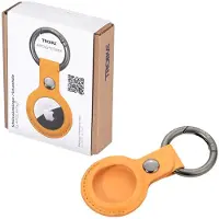 Troika Porte-clés Airtag Cover jaune, Accessoires pour traceur, Jaune