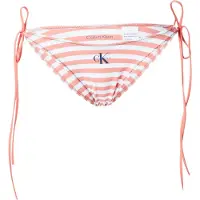 Calvin Klein Lv00q61215 Side Tie Bikini Bottom Orange L Femme