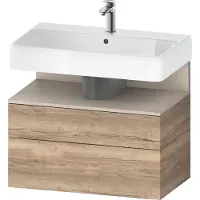 Duravit Collection One Meuble sous-lavabo, 1 tiroir et 1 tiroir, 790x470x590mm, en niche Taupe Matt, QA4394091550000