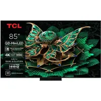 TCL 85C7K, 2,16 m (85"), 3840 x 2160 px, QD-Mini LED, Smart TV, Wi-Fi, Métallique