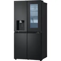 LG InstaView GMG860EPBE frigo américain Pose libre 508 L E Noir