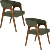 Dutchbone 2x , Chaises, Adamello Chair Green