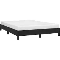 vidaXL Cadre de lit sans matelas noir 140x220 cm velours