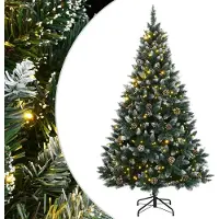 vidaXL Sapin de Noël artificiel 150 LED 150 cm