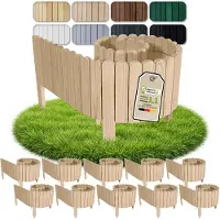 Pemicont Floranica Bordure de massif bois 20 m, 10 x 200 cm, 10 cm, Non traité – lot en pin, bord arrondi