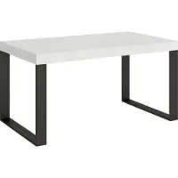 Itamoby Table Extensible 90X160/264 Cm Tecno Premium Frêne Blanc Structure Anthracite