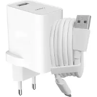 OPPO Chargeur USB (30W) avec câble USB / USB-C pour appareils , couleur blanche