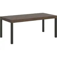 Itamoby Table Extensible 90X90/246 Cm Everyday Premium Noyer Structure Anthracite