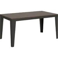 Itamoby Table Extensible 90X160/420 Cm Flame Evolution Noyer Structure Anthracite