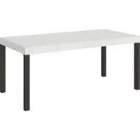 Itamoby Table Extensible 90X180/284 Cm Everyday Frêne Blanc Structure Anthracite
