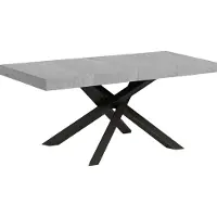 Itamoby Table Extensible 90X120/224 Cm Volantis Premium Ciment Structure Anthracite
