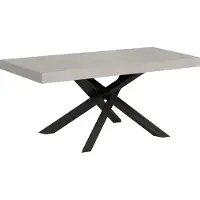 Itamoby Table Extensible 140/244X90 Cm Volantis Premium Pieds Cachemire Anthracite