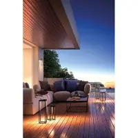 ROSSINI ILLUMINAZIONE Bientôt Lanterne Solaire Led Anthracite 2,2W Ip54 H. 32,5 Cm