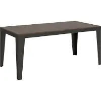 Itamoby Table Extensible 90X180/440 Cm Flame Evolution Noyer Structure Anthracite