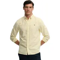 Superdry Preppy Oxford Long Sleeve Shirt Jaune L Homme