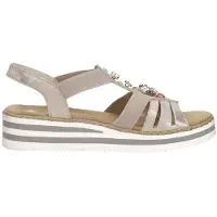 Rieker Sandalen Plat Sandalen Plat - goudkleur - Maat 40