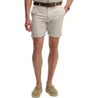 Superdry pour homme. M7110486A Premium Regular Regular Short Chino gris (32), Casuel, Coton