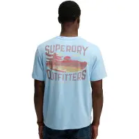 Superdry Outdoors Mountain Relaxed Fit Short Sleeve T-shirt Bleu S Homme