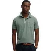 Superdry Classic Cotton Linen Short Sleeve Polo Vert 2XL Homme