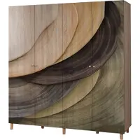 Skye Decor , Loni 4 -977, armoire, Sonomo, 100 % PANNEAUX DE PARTICULES MÉLAMINÉS, 180 x 52 x 192 cm