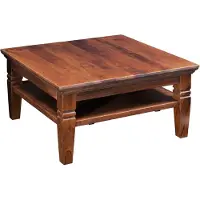 MASSIVMOEBEL24.DE MASSIVMOEBEL24 | Table basse 85x85 Acacia laqué Nougat OXFORD #316