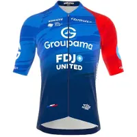 Bioracer Icon Classic Smooth Groupama-fdj 2026 Short Sleeve Jersey Bleu M Homme