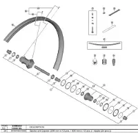 Shimano 300 Mm Wh-m9200-tl-r12-b-29 Ewhspokey000b Spokes And Nipples Kit 24 Units Argenté