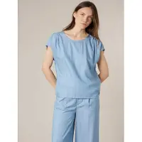 Deeluxe Natania Short Sleeve Blouse Bleu S Femme