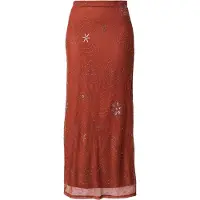 Vero Moda Jupe 'VMCara' rouille / argent