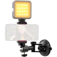 Ulanzi LM15 Suction Cup Holder Fill Light Set (Éclairage annulaire), Lumière continue, Noir
