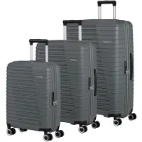 American Tourister trolley Roadrush Trolley Set A Charcoal Grey gris 77cm