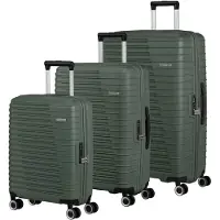 American Tourister trolley Roadrush Trolley Set A Olive Green 77cm