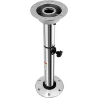 StarTech.com Pied de table pour camping-car/caravane - Piètement de table réglable en hauteur - Hauteur : 56,5 à 72 cm - Diamètre du tube : 6 cm - Aluminium + ABS - Argent