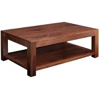 MASSIVMOEBEL24.DE MASSIVMOEBEL24 | Table basse 120x75 Acacia laqué Nougat OXFORD #318