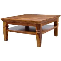 MASSIVMOEBEL24.DE MASSIVMOEBEL24 | Table basse 85x85 Acacia laqué Miel OXFORD #0316