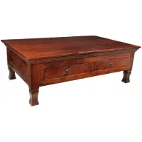 MASSIVMOEBEL24.DE MASSIVMOEBEL24 | Table basse 120x75 Acacia laqué Nougat OXFORD #445