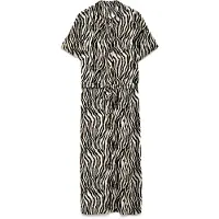 Vero Moda Robe-chemise 'VMEASY JOY' beige / marron / noir