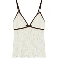 Bershka Haut noir / blanc cassé