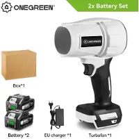 StarTech.com Souffleur turbo - Souffleur à feuilles et à poussière sans fil - Moteur sans balais - Débit d'air de 200 m/s - 2 batteries 588VF incluses - Rechargeable